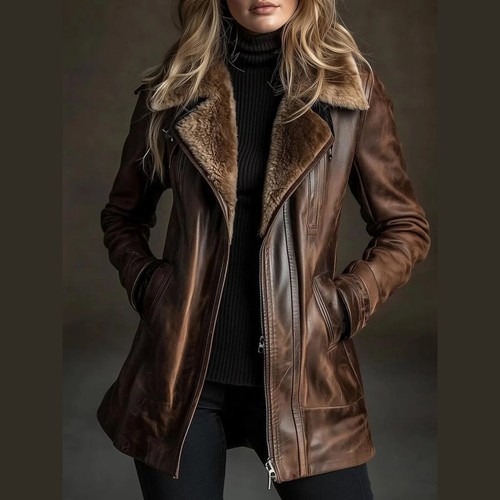 Premium leather coat - premium,